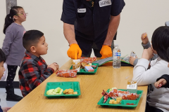Students in Cafeteria 