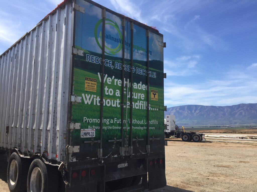 Truck heading toward a future without landfills
