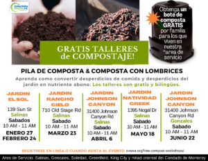 Spanish - Composting Workshop Schedule