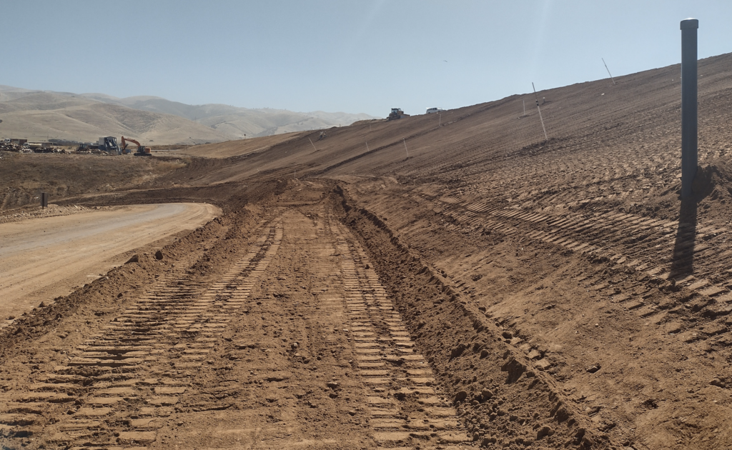 Image of graded dirt - landfill closure