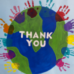 Thank you art from students