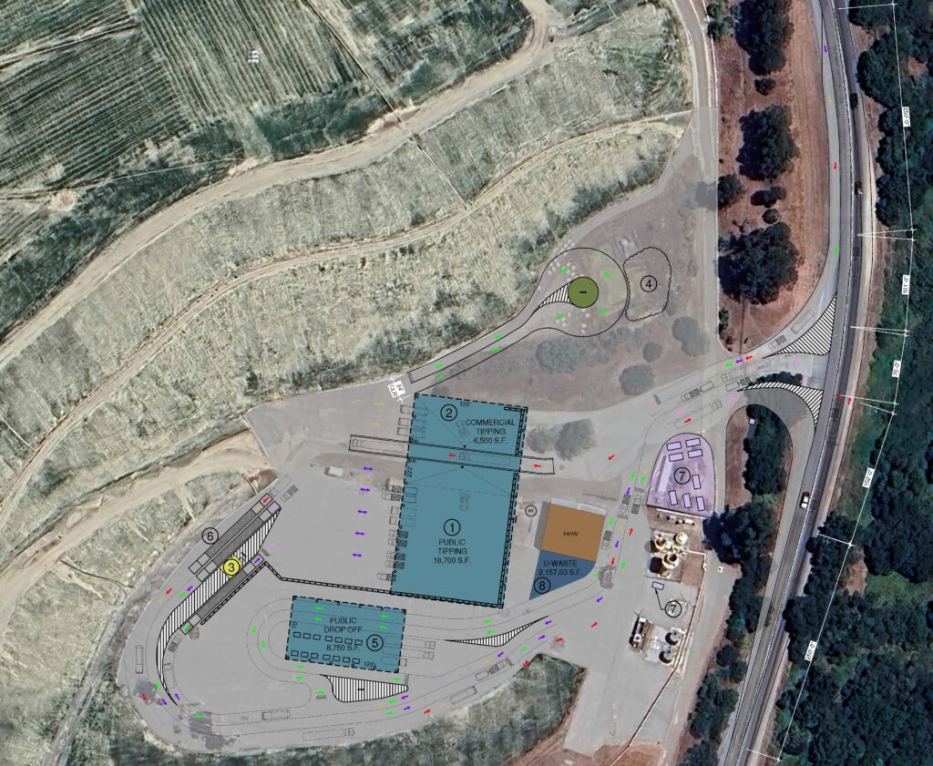 Preliminary Image of the North Monterey County Transfer Station Project - Site Plan