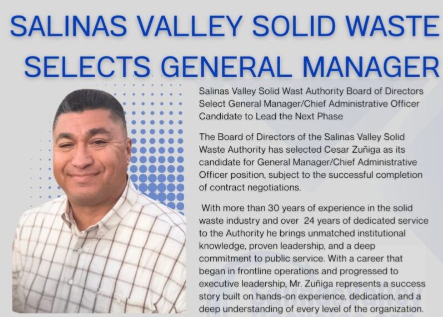 Image of media announcement for New General Manager