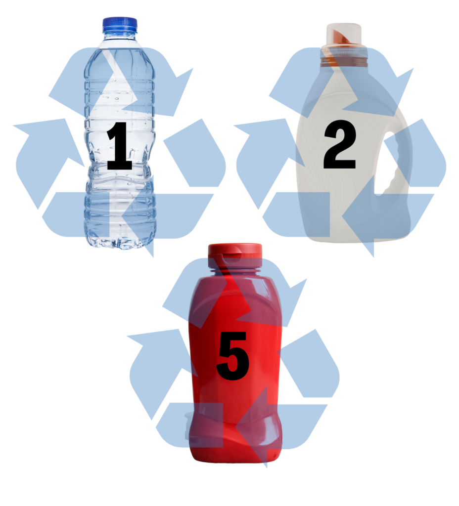 Plastic 1, 2 & 5 examples