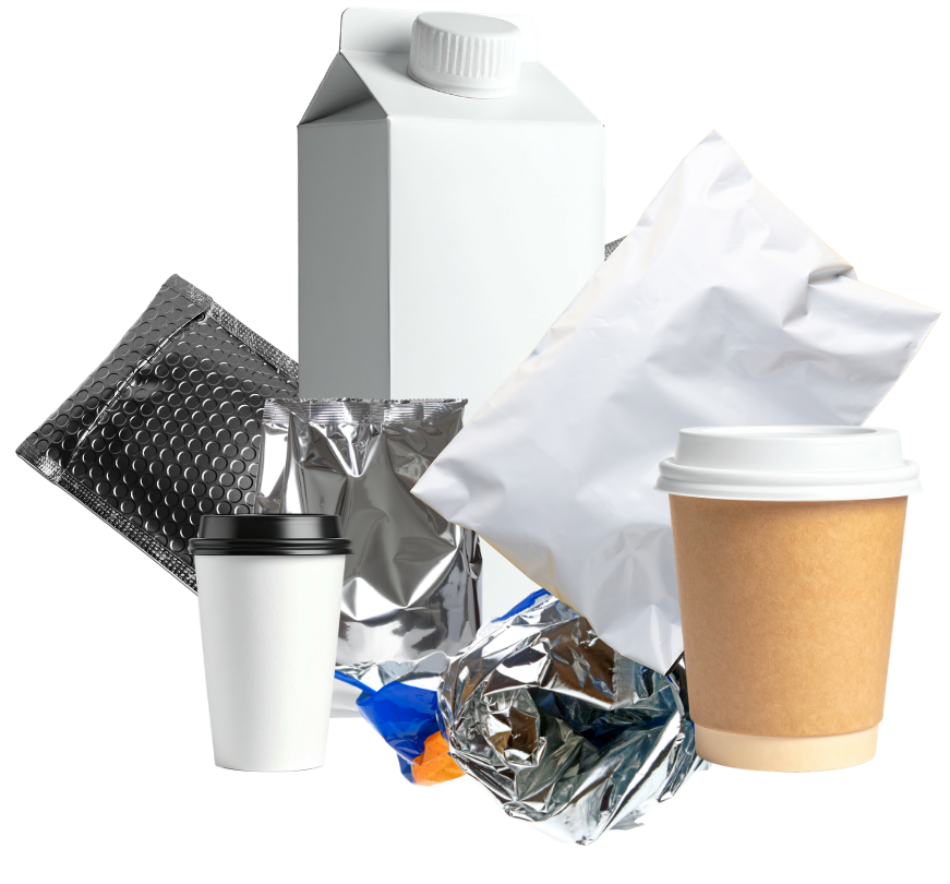 Mixed materials can't be recycled