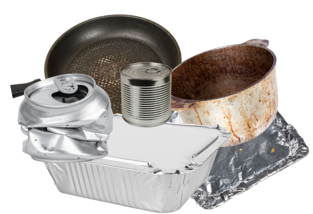 Metal items for recycling